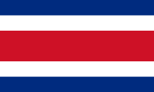 Variante du Drapeau actuel du Costa Rica