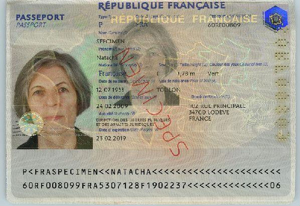 Passeport Biométrique Français